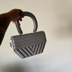 Grey crossbody purse